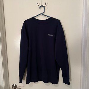 Columbia Crew Neck Sweater, Dark Blue, Extra Large - Tall
